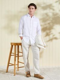Men's Pure Linen Solid Casual Shirt (Regular Fit)