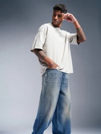 Blaze Blue Men's Baggy Fit Jeans