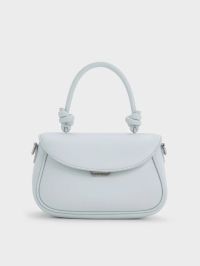 Sammie Knotted-Handle Front-Flap Bag - Sea Salt Blue