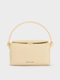 Sammie Knotted-Handle Boxy Bag - Butter Yellow
