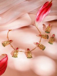 Gold-Plated Temple Necklace Set