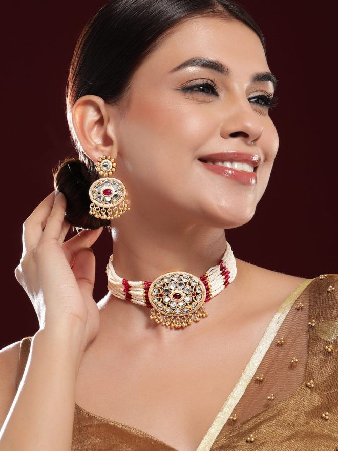 rubans-22k-gold-plated-kundan-ruby-accents-multi-strand-pearl-beaded-choker-necklace-set-choker-set-1143858077.jpg
