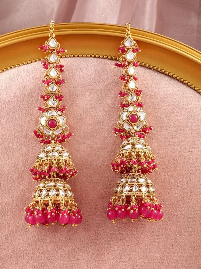 rubans-22k-gold-plated-kundan-studded-long-full-ear-covering-triple-layer-jhumka-with-pink-beads-jhumka-earrings-37177913409710.jpg